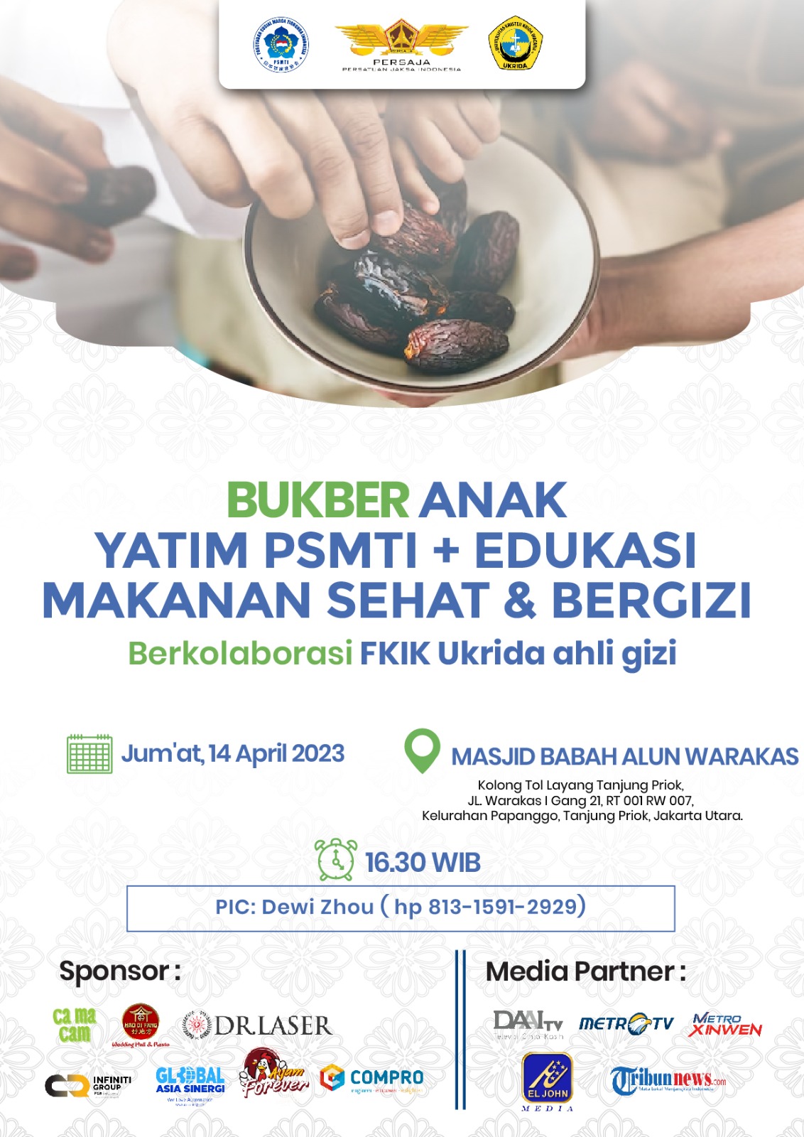 BUKBER Anak Yatim PSMTI + Edukasi Makanan Sehat & Bergizi