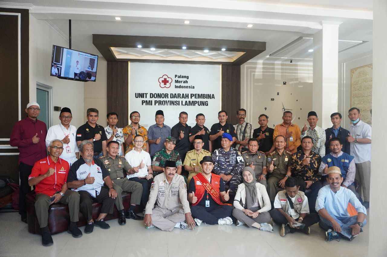 PMI Lampung Adakan Halal Bihalal Antar Kordinator Relawan Donor Darah