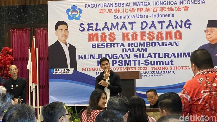 Kaesang Sambangi PSMTI di Medan, Targetkan PSI Raih Suara 8%