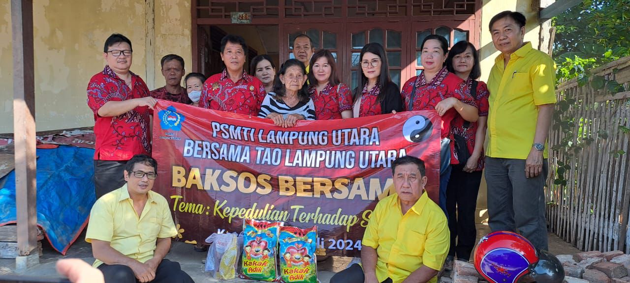 PSMTI Kab. Lampung Utara Bagikan 100 Paket Bansos untuk Masyarakat Prasejahtera