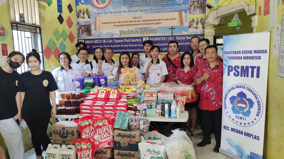 Sambut HUT ke-79 RI, PSMTI Kec. Medan Amplas Gelar Berbagi Kasih Untuk Anak-Anak