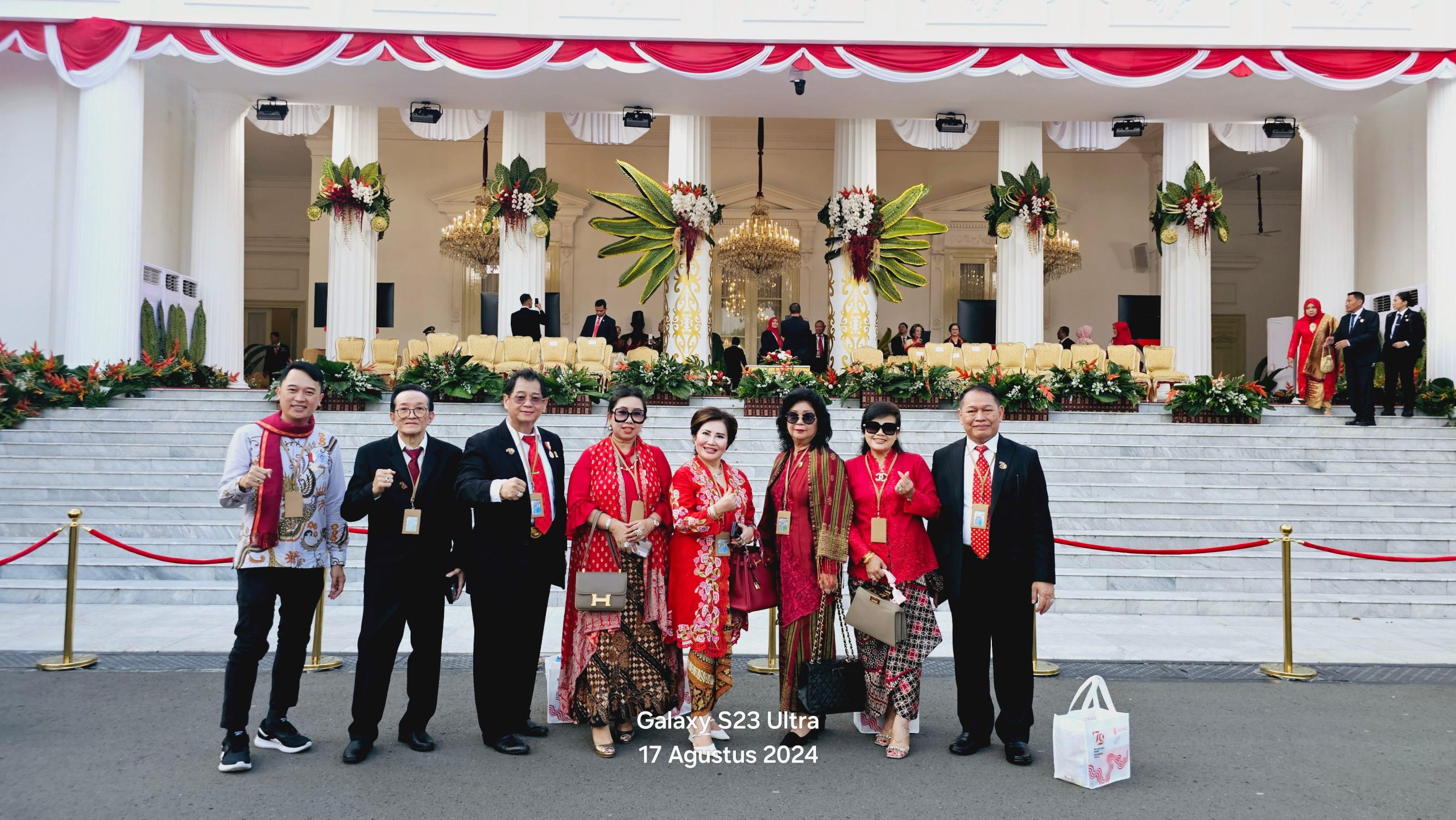 Rombongan PSMTI Hadir di Upacara HUT ke-79 RI di Istana Merdeka Jakarta