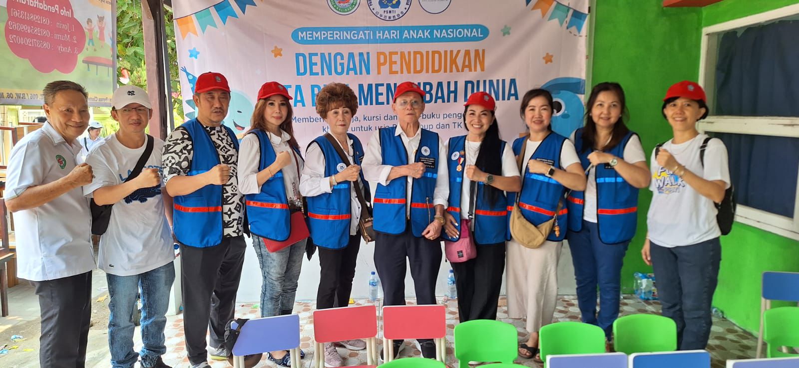 Peringati Hari Anak Nasional, PSMTI Sumbangkan Peralatan Sekolah ke Paud Smart di Tangerang Banten