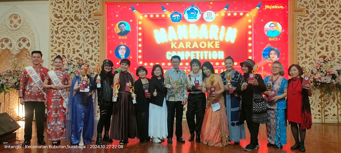 Jalin Kebersamaan, PSMTI Jatim Bersama IPTI dan IKOCI Jatim Gelar Lomba Karaoke